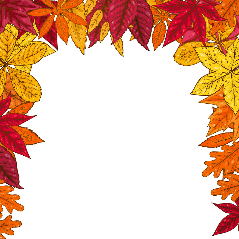 Fall Leaves Clipart Border png