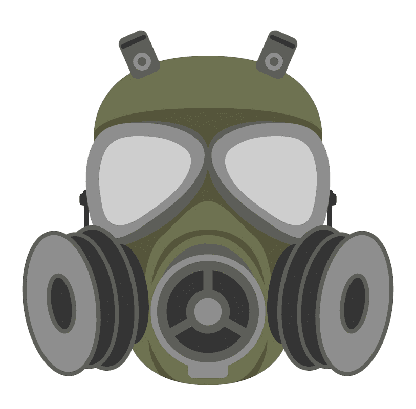 Free Gas Mask clipart transparent