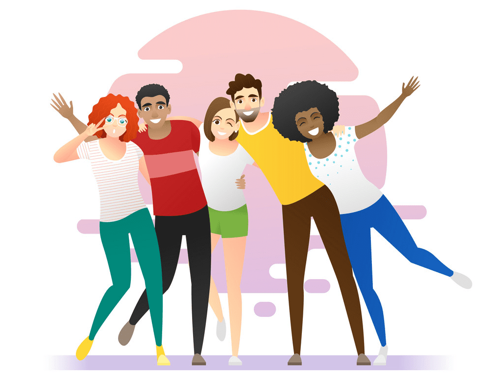 Free Group of Friends clipart