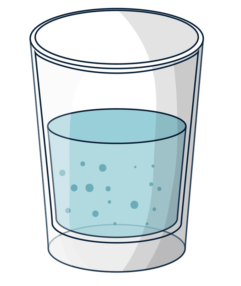 Glass of Water clipart 1