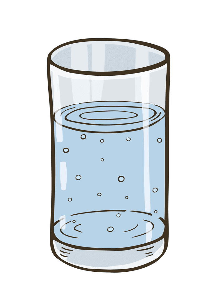 Glass of Water clipart 2
