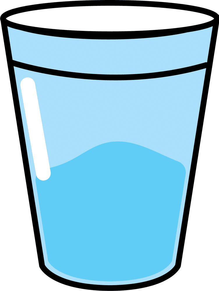Glass of Water clipart 3