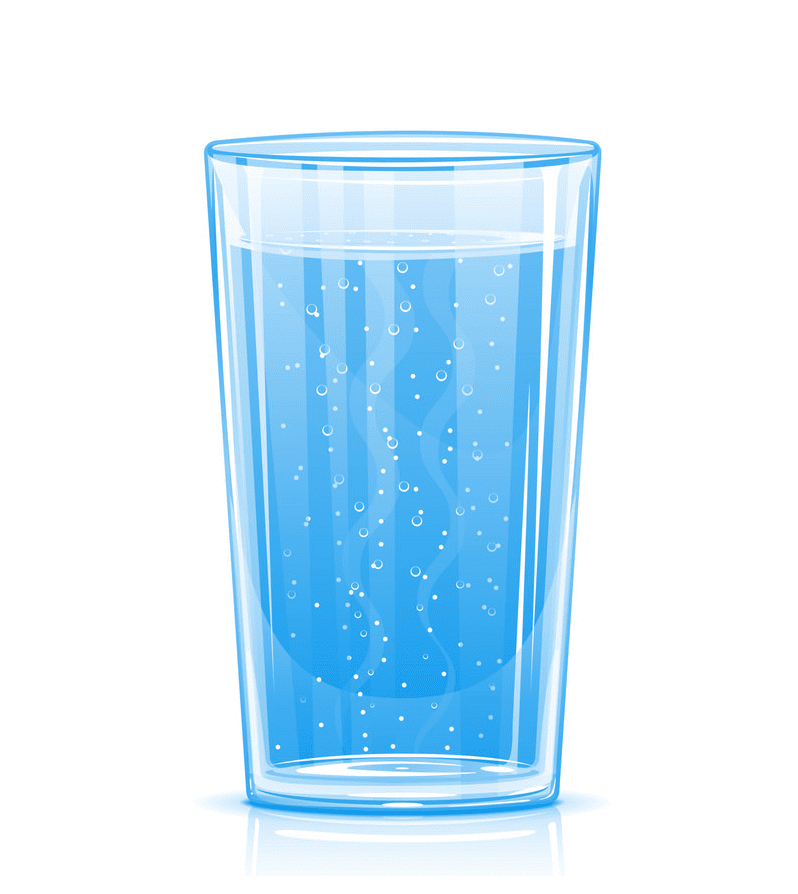 Glass of Water clipart 4