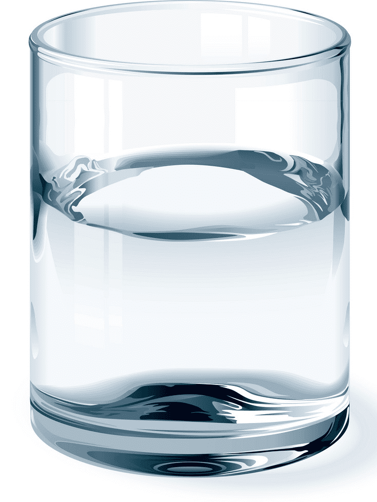 Glass of Water clipart 6