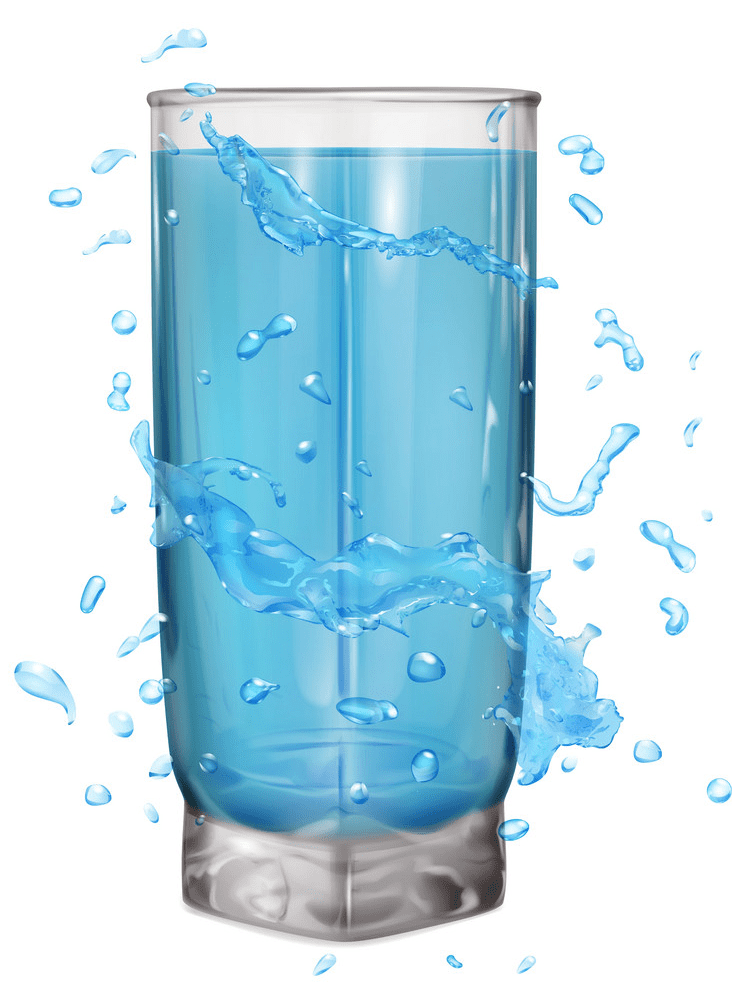 Glass of Water clipart 7