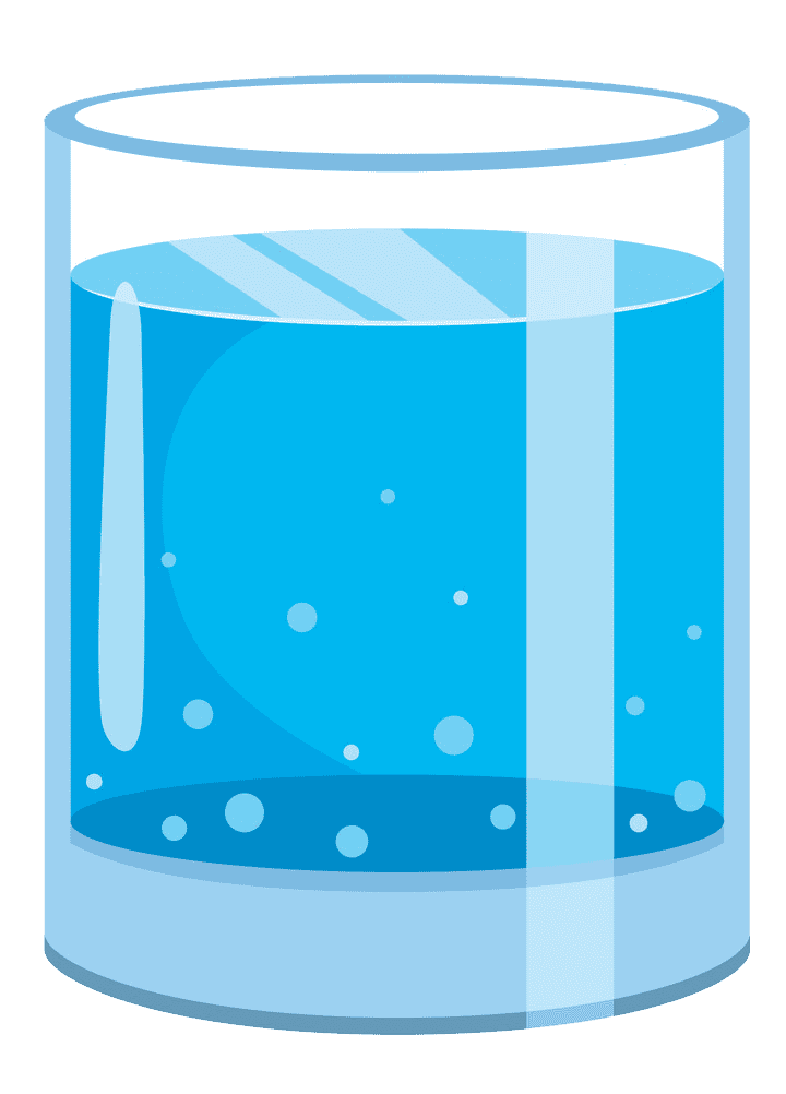Glass of Water clipart transparent