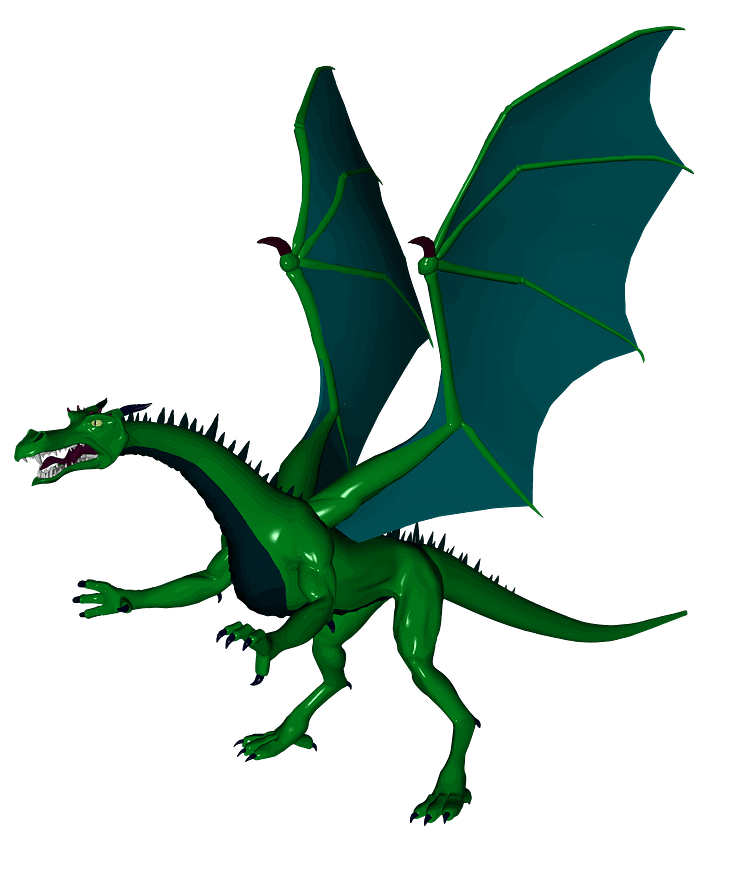 Green Dragon clipart free