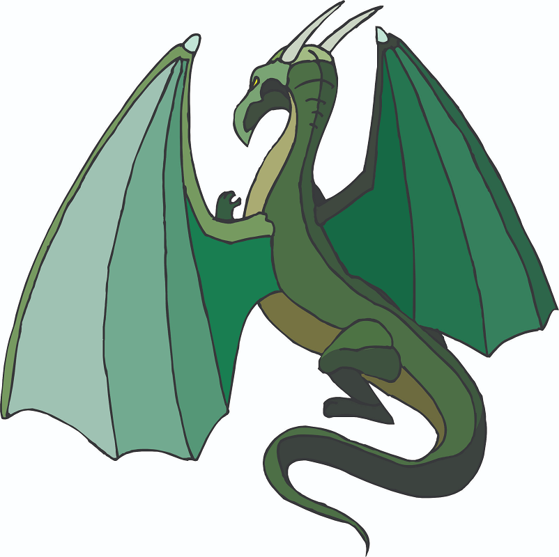 Green Dragon clipart png image