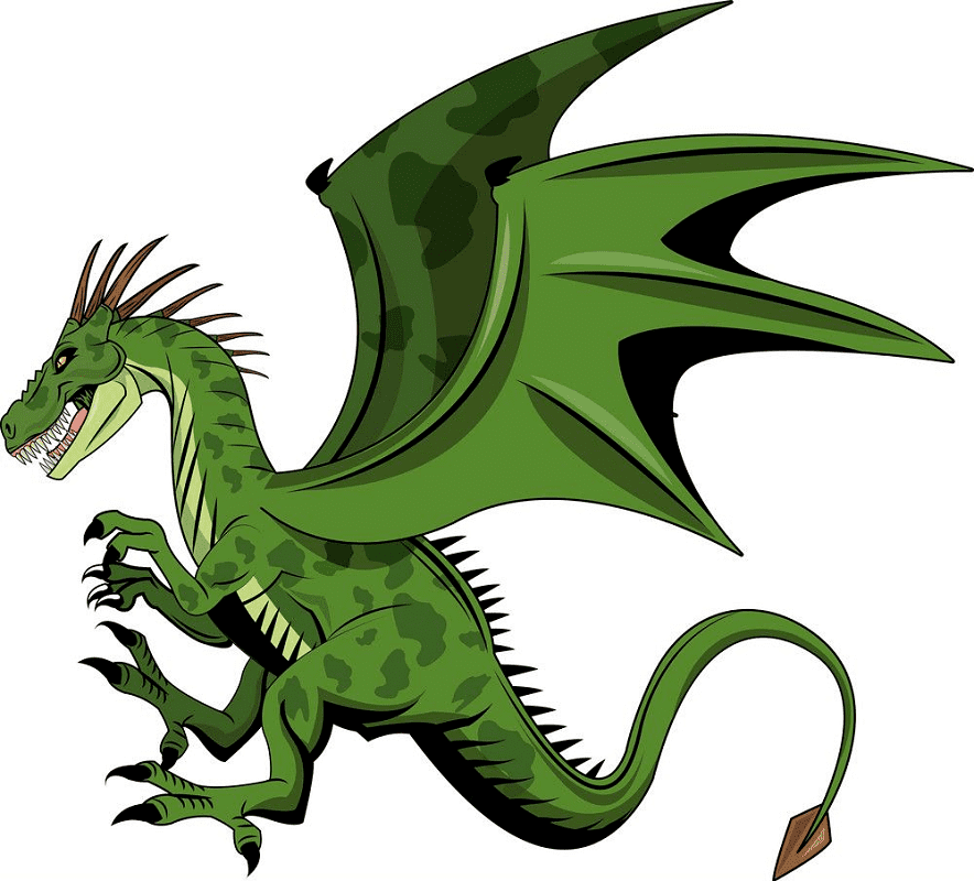 Green Dragon clipart png
