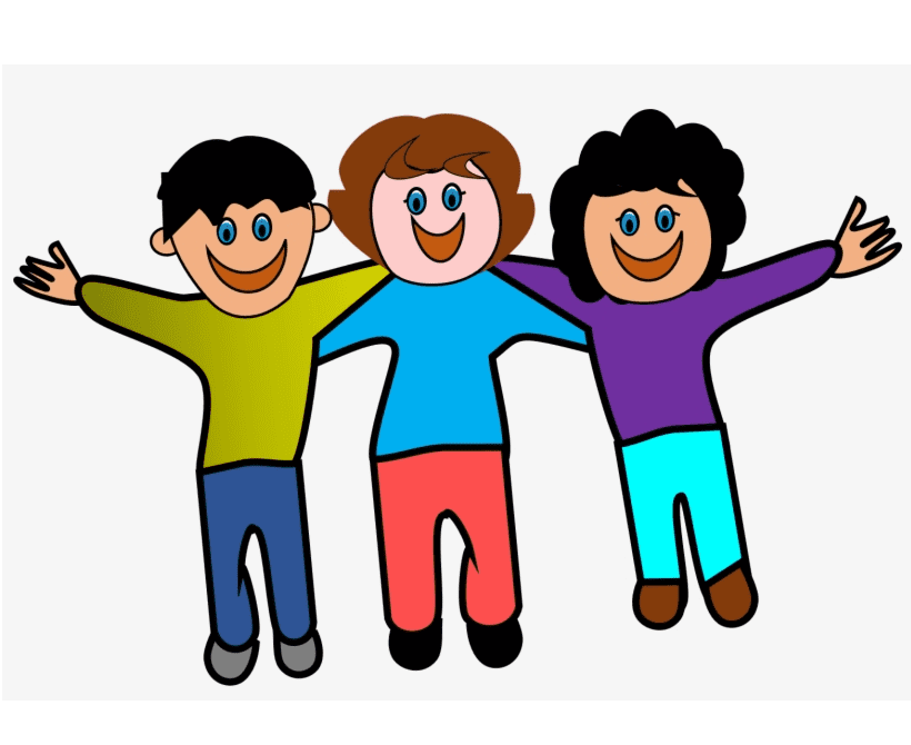 Happy Group of Friends clipart
