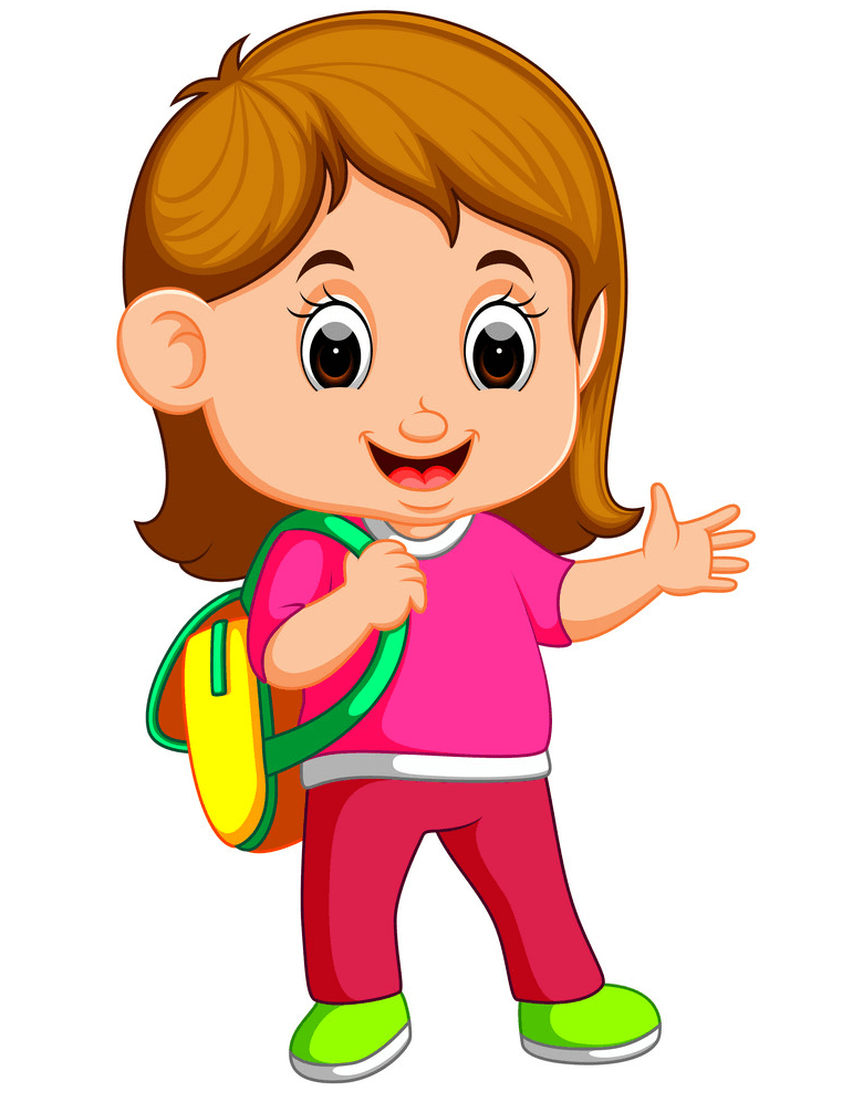 Happy Little Girl clipart