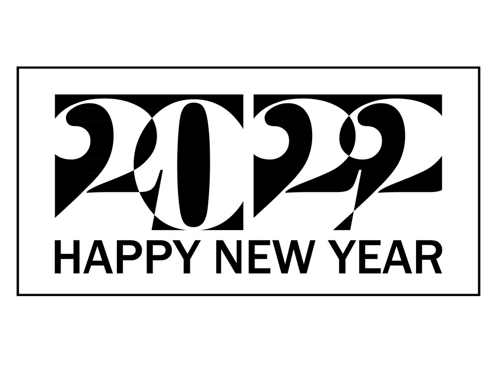 Happy New Year 2022 clipart 10