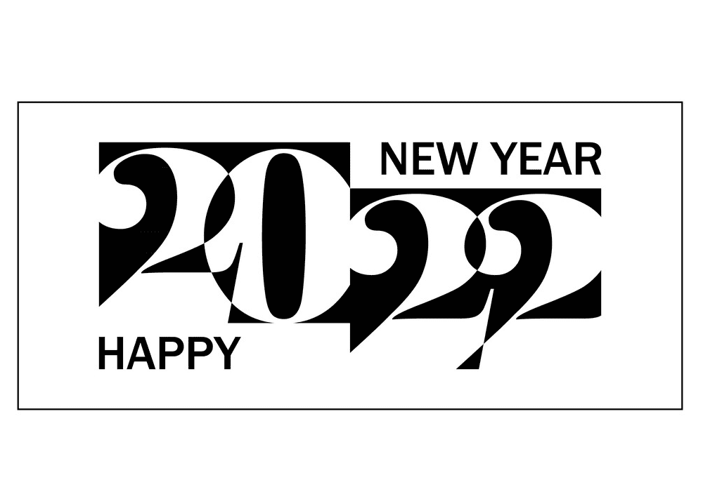 Happy New Year 2022 clipart 11