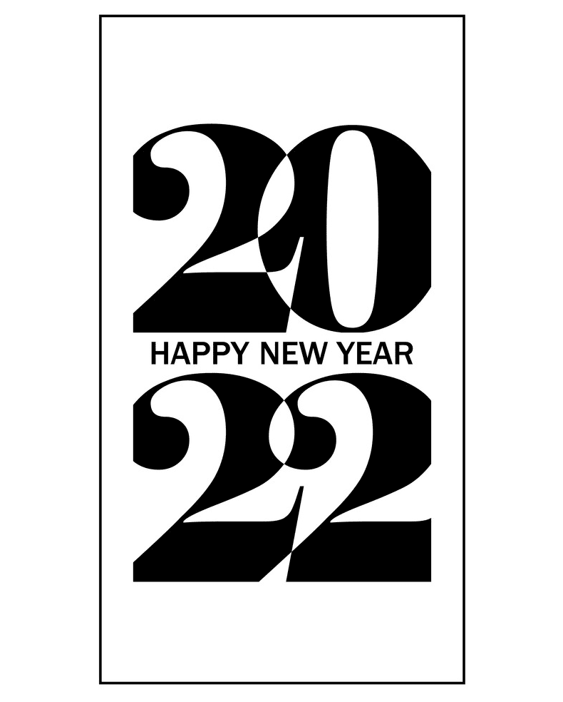 Happy New Year 2022 clipart picture