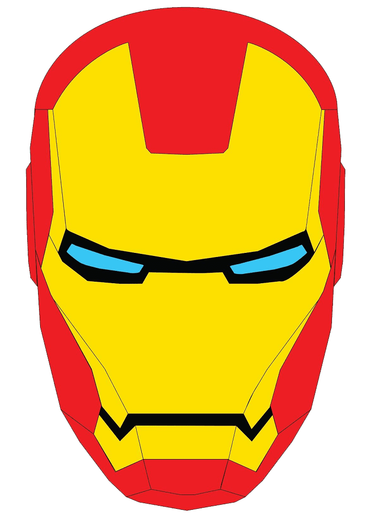 Iron Man Mask clipart transparent