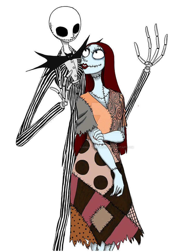 Jack and Sally Nightmare Before Christmas clipart 1