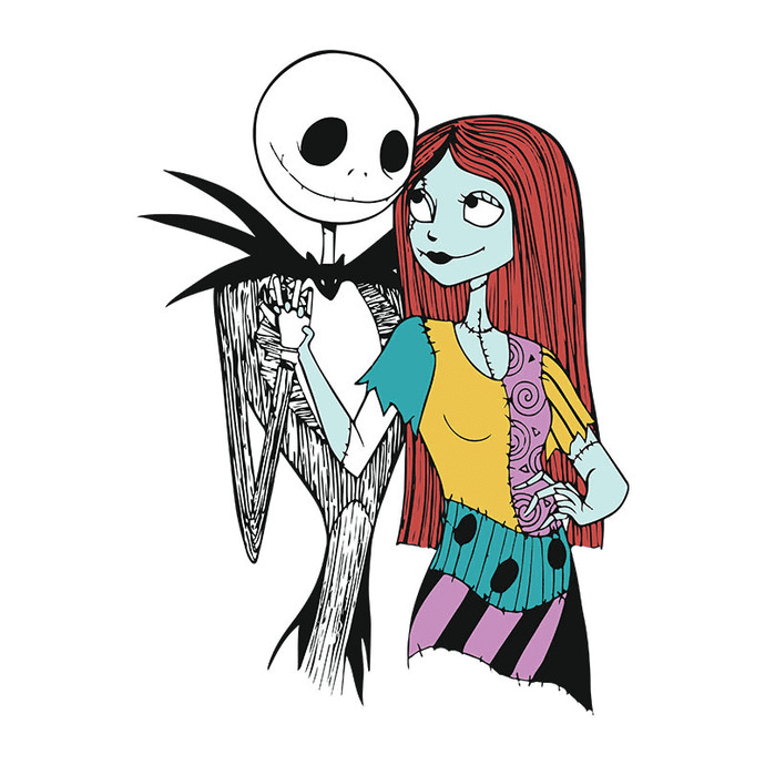 Jack and Sally Nightmare Before Christmas clipart 2