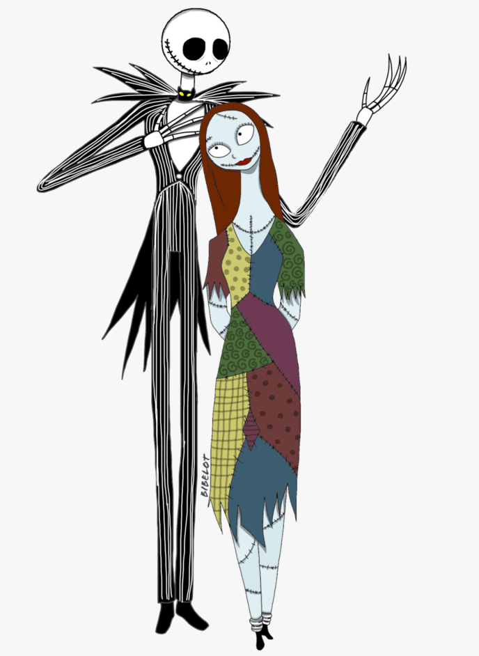 Jack and Sally Nightmare Before Christmas clipart 3