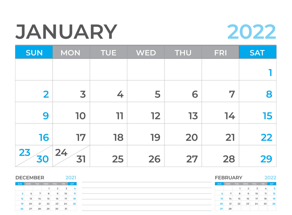 January 2022 Calendar clipart