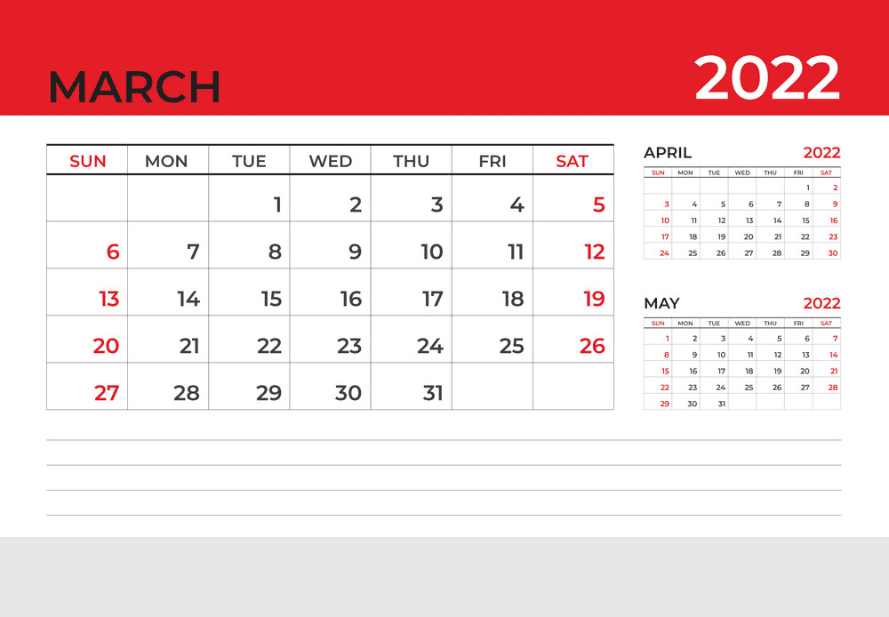 March 2022 Calendar clipart png