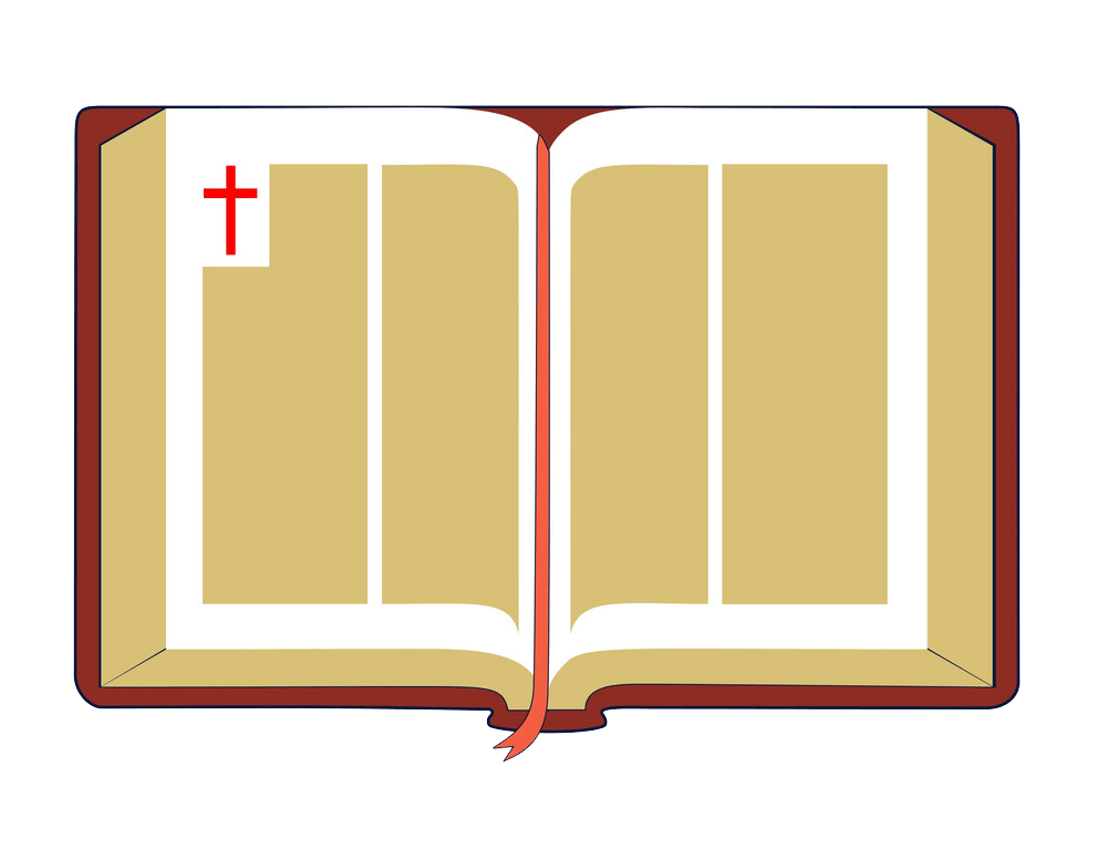 Open Bible clipart transparent