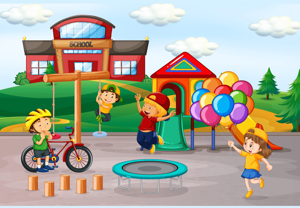 School Playground clipart images