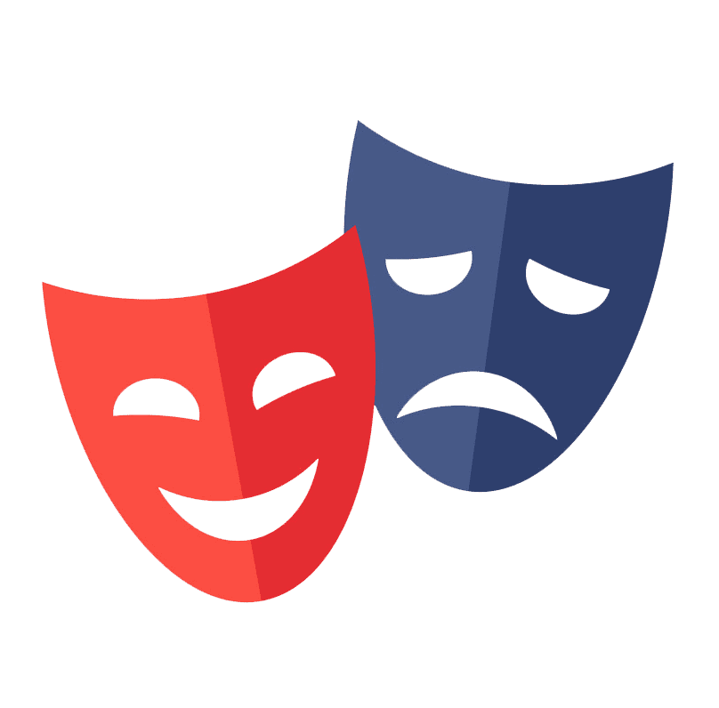 Theatre Mask clipart transparent