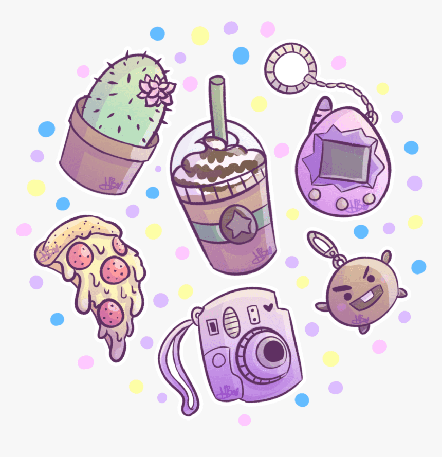 Aesthetic clipart stickers 2