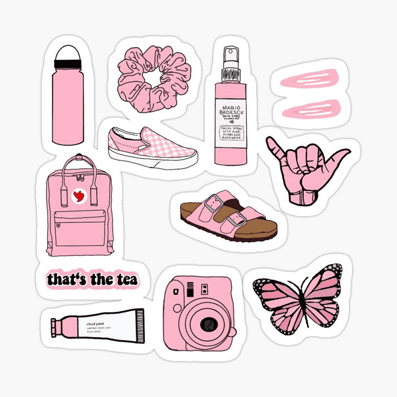 Aesthetic clipart stickers 6