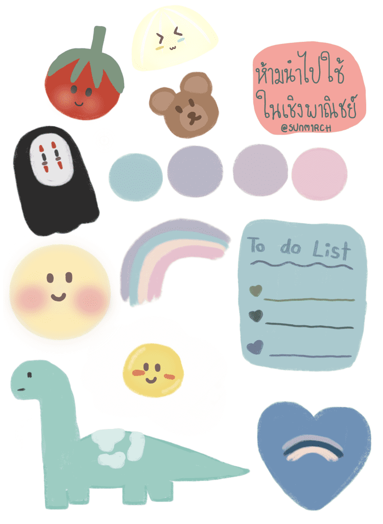 Aesthetic clipart stickers 8