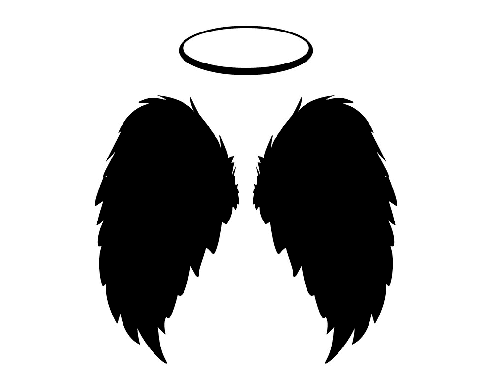 Angel Wings and Halo clipart png image