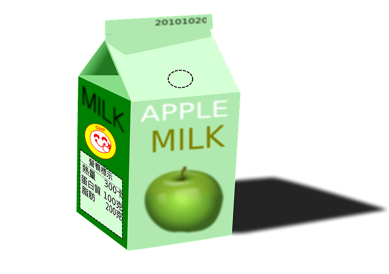 Apple Milk clipart transparent