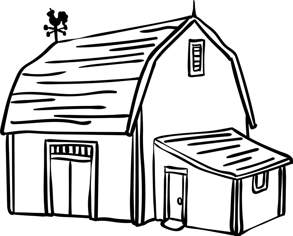 Barn Clipart Black and White free images