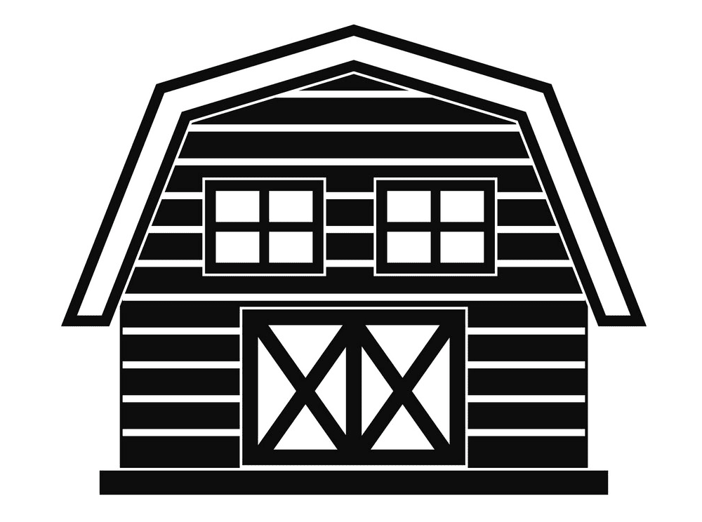 Barn Clipart Black and White images