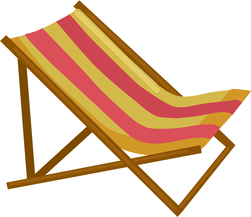 Beach Chair clipart transparent