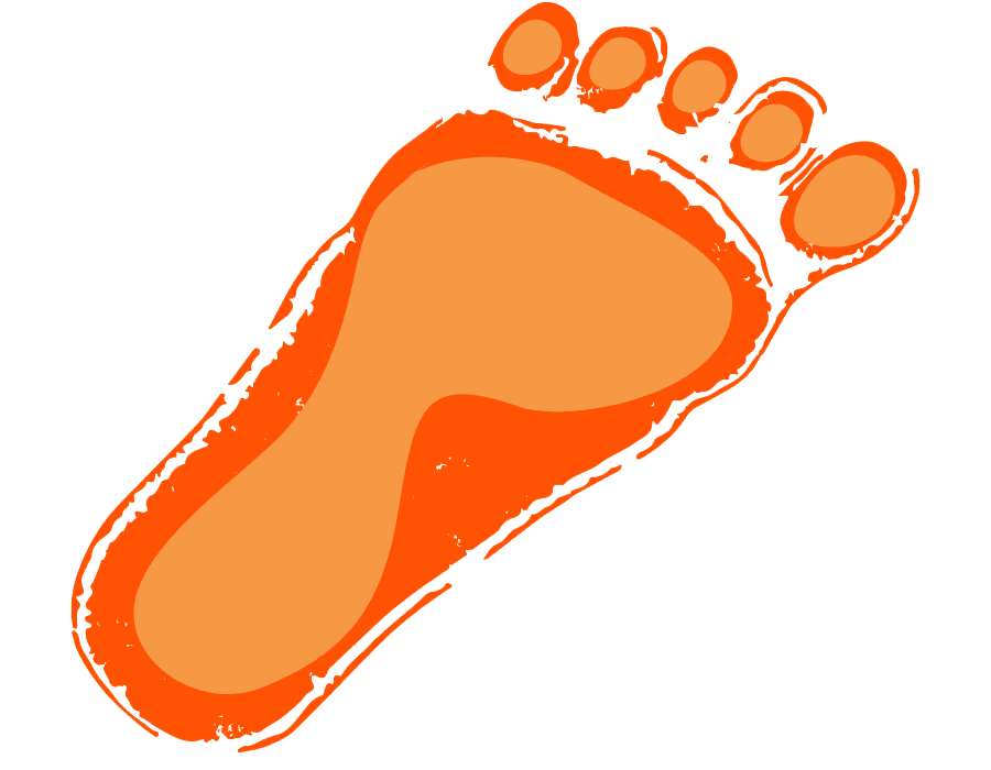 Bigfoot Footprint clipart free