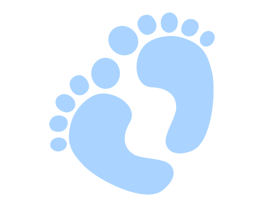 Blue Baby Feet clipart image