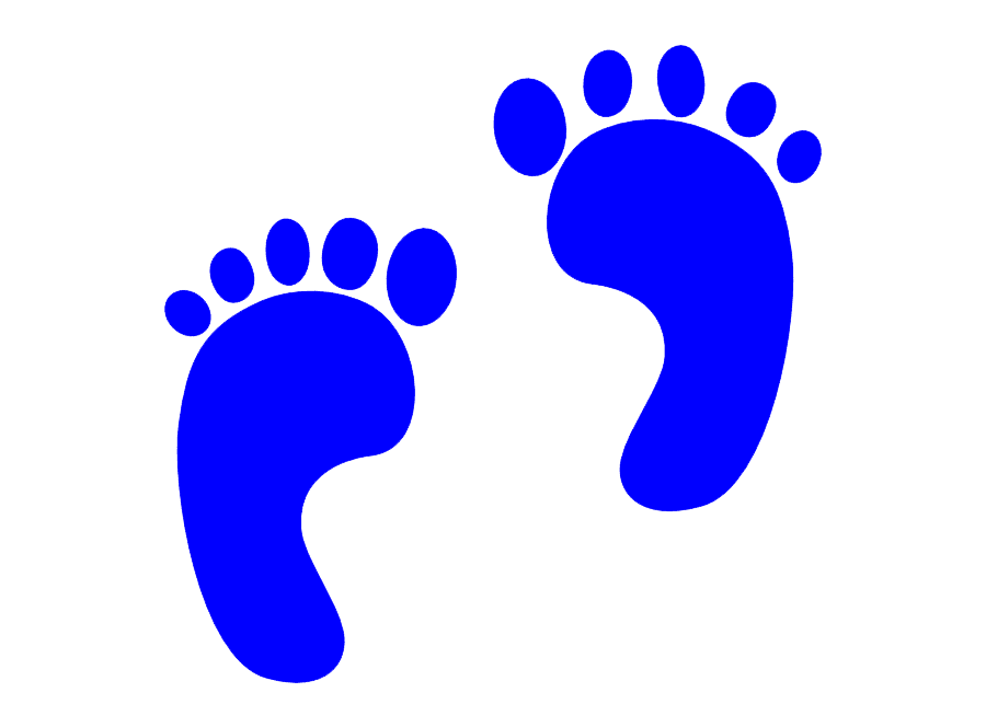 Blue Baby Feet clipart images