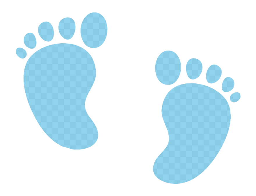 Blue Baby Feet clipart png image