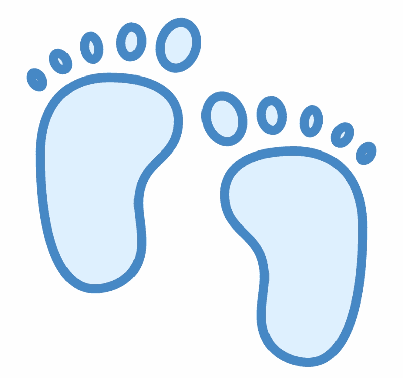 Blue Baby Feet clipart png images