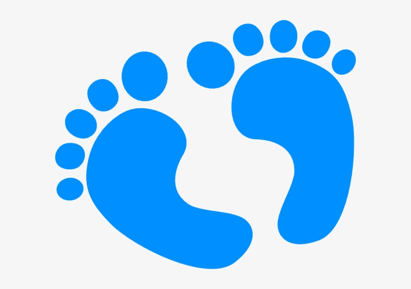 Blue Baby Feet clipart png