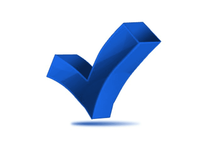 Blue Check Mark clipart png image