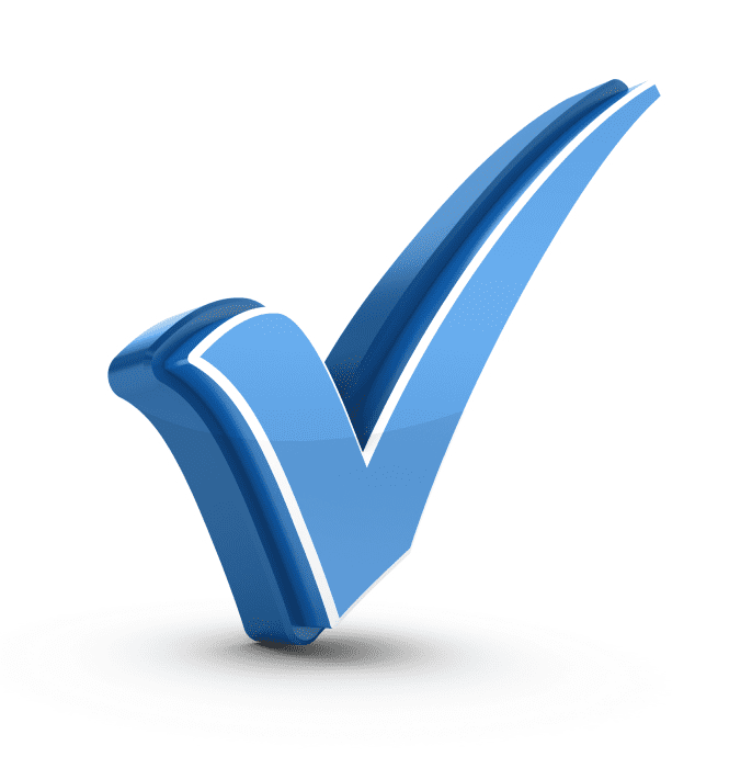 Blue Check Mark clipart png images