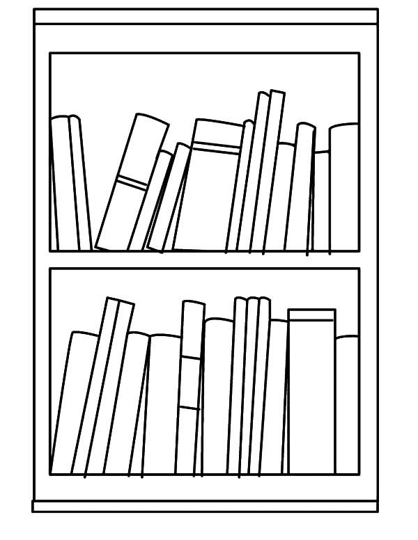 Bookshelf Clipart Black and White png images
