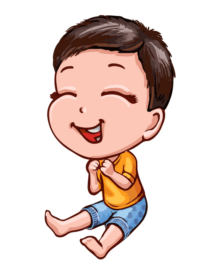 Boy Laughing clipart 1