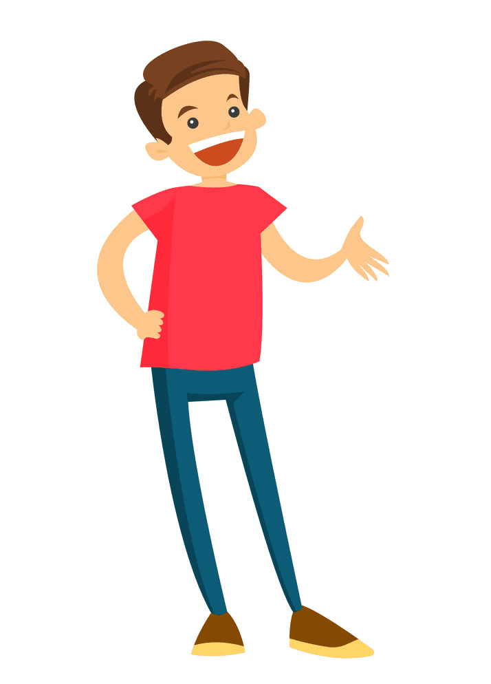 Boy Laughing clipart 2