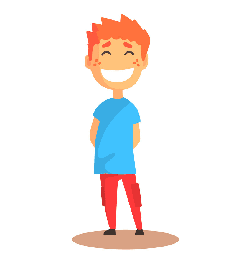Boy Laughing clipart 3
