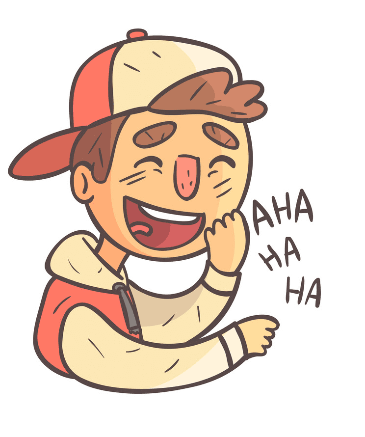 Boy Laughing clipart 6