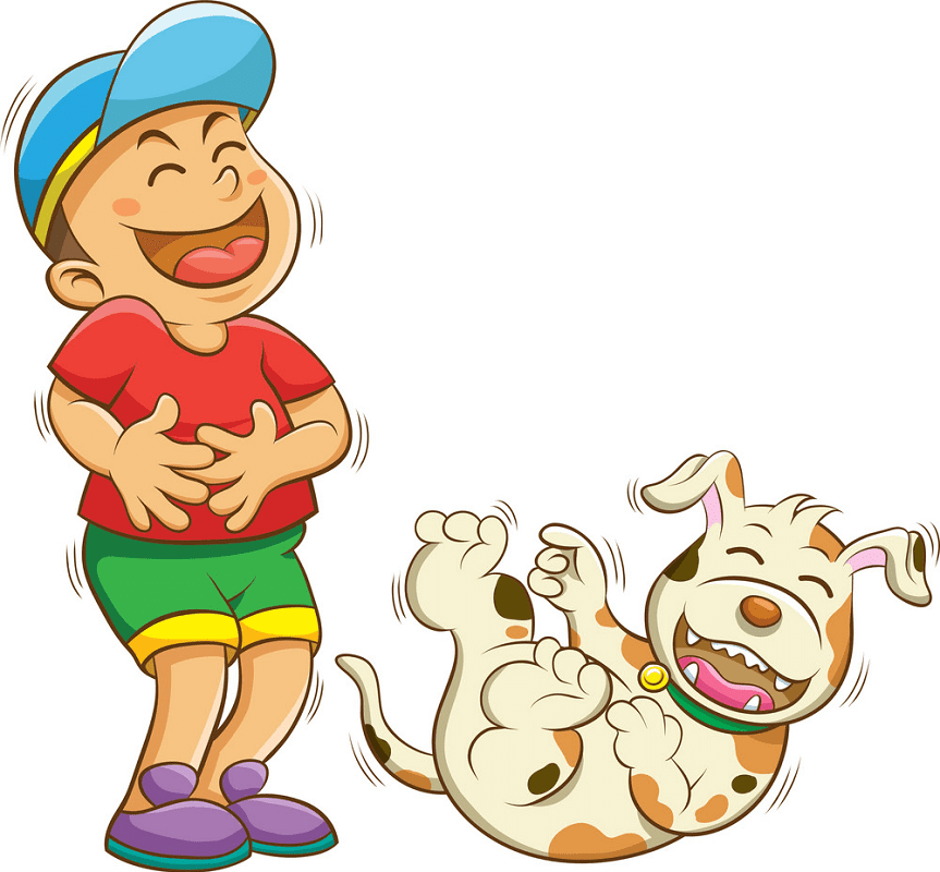 Boy Laughing clipart 9