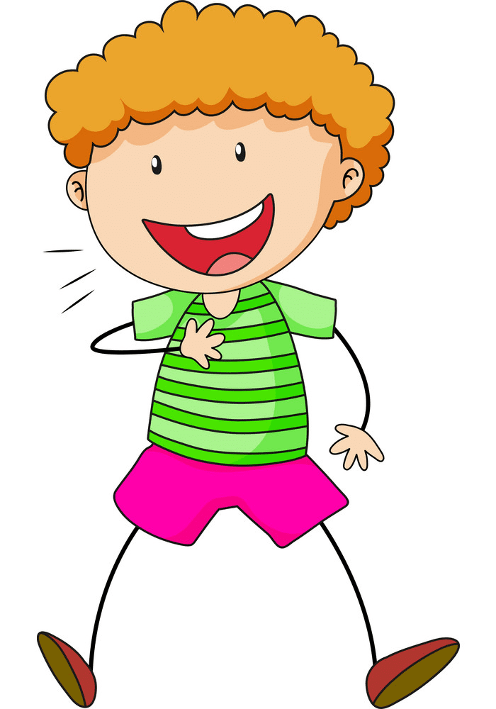 Boy Laughing clipart free 3